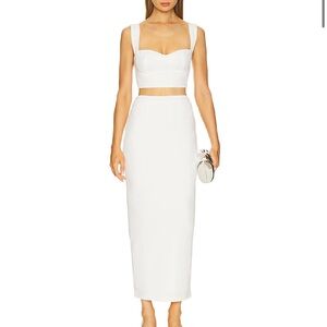 Superdown Elegant White Two-Piece Set